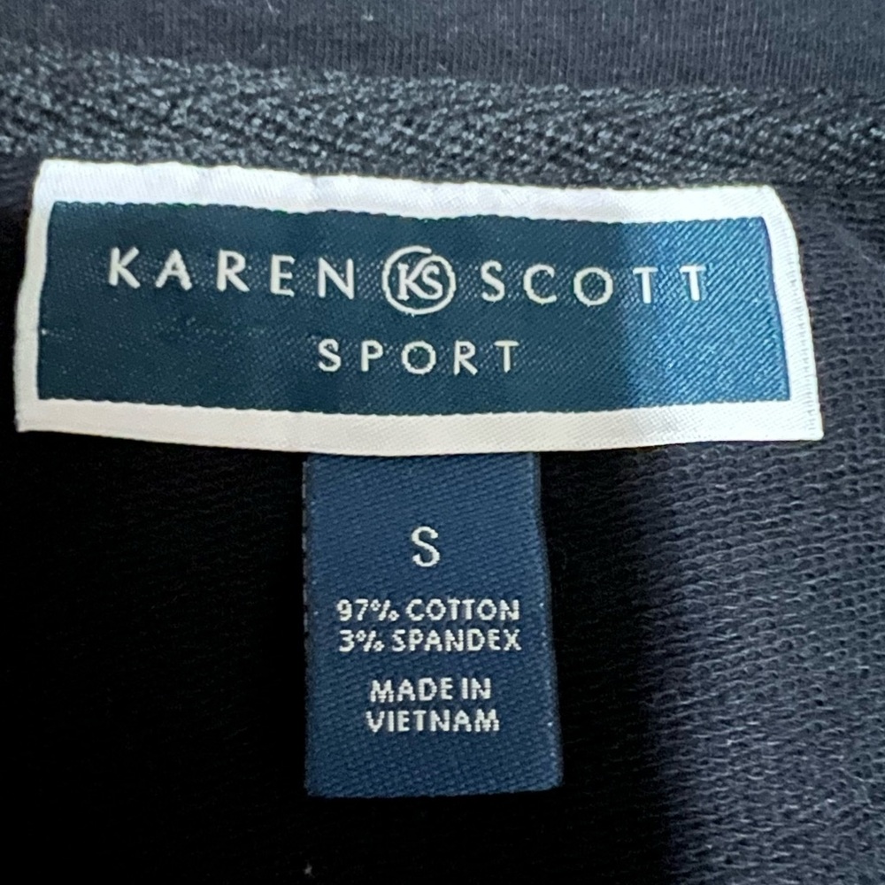 Karen Scott Sport Women's Black Full Zip Jacket! Size Small. - Picture 7 of 11